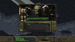 Fallout 1 Shooting the Overseer after being exiled from Vault 13 [upl. by Brookner]