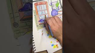 Mastering Watercolor Pencils Vibrant Creations on Thick Paper Sketchpad [upl. by Acissaj]