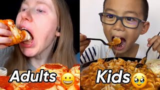 Kids vs Adults Mukbangers [upl. by Dymoke]