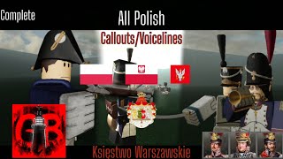 Complete All Polish CalloutsVoicelines Guts and Blackpowder [upl. by Awra]