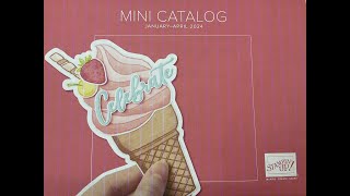 Stampin Up Prepre Order of the 2024 JanuaryApril mini catalog and some SAB Unboxing [upl. by Nanice]