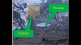 Eskers and moraine LandformsDifference BW Eskers and Moraine [upl. by Boeschen]