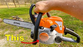 Heres The BEST Beginner Chainsaw STIHL MS170 [upl. by Earehs]