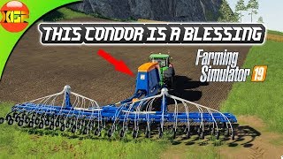 Farming Simulator 19 Plant any crop with this Condor mod Amzon condor multiFruit mod review [upl. by Akins]