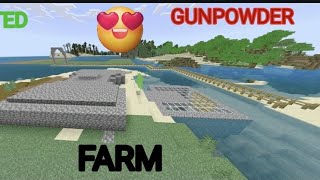 FINNALY  I BUILT GUNPOWDER FARM  MINECRAFT  FARM OF GUNPOWDER  UNLIMITED [upl. by Eimaral]