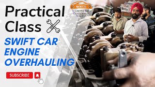 SWIFT CAR ENGINE OVERHAULING PRACTICAL CLASS automobile mechanical hitechecmrepair [upl. by Nosylla663]