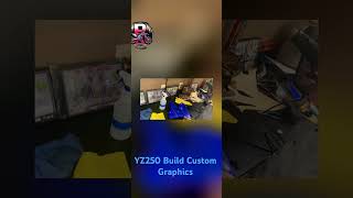 2012 YZ250 build custom graphics install bikelife motocross moto dirtbike restoration fypシ゚ [upl. by Allicserp]