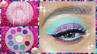 Glamlite Glam Donut Palette Review • Colorful Eyeshadow Tutorial [upl. by Miun]