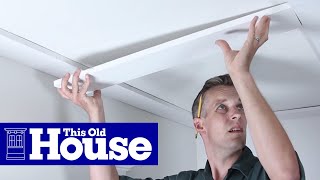 How to Build a Coffered Ceiling  This Old House [upl. by Viola]