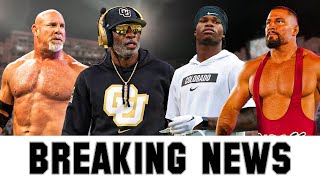 Deion Sanders  Bill Goldberg Bron Breakker and Travis Hunter BREAKING NEWS [upl. by Aowda153]