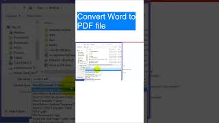 How to Convert Word to PDF in Laptop [upl. by Anelet]