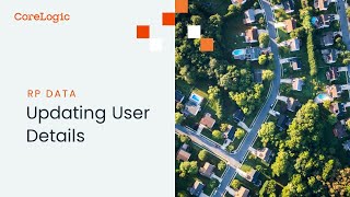 Updating User Details in RP Data [upl. by Ahern663]