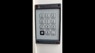 Old Genie Intellicode Garage door opener keypad programming [upl. by Fulks]