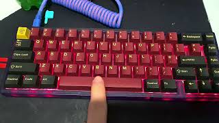 KBD67 LITE R3 Banana split switches [upl. by Merv]