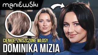 Dominika Mizia – Pielęgnacja cienkich i zniszczonych włosów w domu i w salonie MACIEJ MANIEWSKI [upl. by Rouvin]