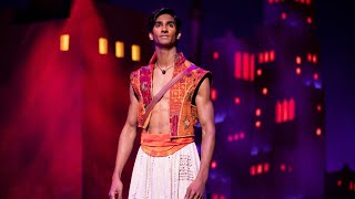 Who is the actor who plays Aladdin in the Broadway musical  We Are Broadway [upl. by Ainotna]