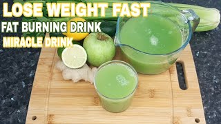 Lose weight FAST with Cucumber Celery Apple Lime Lemon amp Ginger Drink  Lose Belly Fat Fast [upl. by Oznerol720]