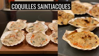 Coquilles Saint Jacques Baked Scallops The French AUTHENTIC WayThatSlayCook [upl. by Townie]