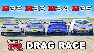 EVERY Nissan GTR DRAG RACE [upl. by Kimberlee222]