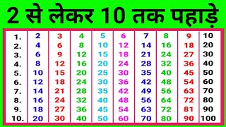 2 से 10 तक पहाड़े  2 se 10 tak pahade pahadapustak [upl. by Aihset]