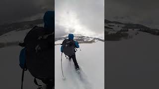 Deep Powder Telemark Skiing With My Flying Buddy [upl. by Alyek]