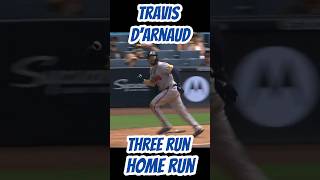 💥Atlanta Braves Travis dArnaud Hits A ThreeRun Home Run In The Sixth Inning mlb homerun braves [upl. by Zinn]