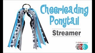 How to Make a Cheerleading Ponytail Streamer  TheRibbonRetreatcom [upl. by Nolaj]