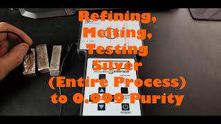 Entire Process of Melting Down Silver Coins Refining and Testing to 0999 Purity [upl. by Dwight]