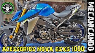 ACESSÓRIOS NOVA SUZUKI GSXS 1000 2023  DIFUSOR ESCAPAMENTO  SILDER  ELIMINADOR  MECANICANDO [upl. by O'Donoghue565]