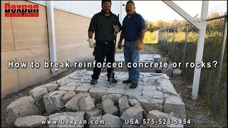 How to break concrete or rocks easily using Dexpan Non Explosive Demolition Agent [upl. by Awram657]