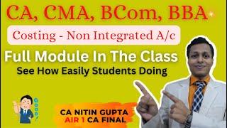 Costing  Non Integrated Accounting  cainter  cmainter  bba  bcom  Students answer all qns [upl. by Ariday]