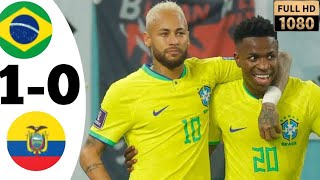 Brazil VS Equador 10 l Extended highlights l World Cup qualifier 2026 l brazil neymar [upl. by Bedell510]