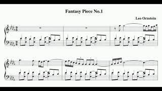 Leo Ornstein  3 Fantasy Pieces audio  sheet music [upl. by Monetta654]