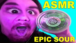 ASMR  EPIC Sour Blue Raspberry Gushers Review [upl. by Eldon]