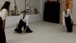 Aikido Girl Against 3 Guys Randori Ginny Breeland [upl. by Albertine]