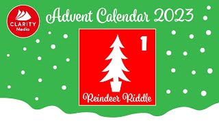 Reindeer Riddle Puzzle Advent Calendar Day One [upl. by Neema]