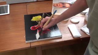 how to varnish a painting [upl. by Matuag]