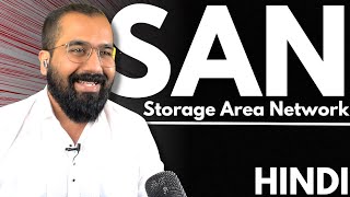 SAN  Storage Area Network Explained in Hindi l Cloud Computing Series [upl. by Stanislas]