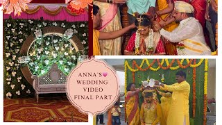 Anna’s wedding final part💗🙏🏻haldireceptionmarriagekannadavlogs kannadaweddingtrendingviral [upl. by Pascal115]