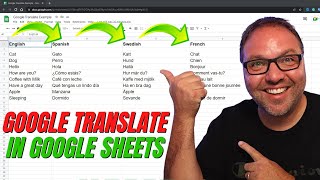 Google Translate in Google Sheets 101 Google Translate Formula [upl. by Nitsud]