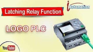 LOGO PLCLatching Relay Function using [upl. by Kilroy]