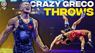 5 Minutes of Crazy GrecoRoman Wrestling Throws [upl. by Katzen396]