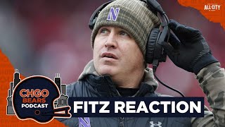 Former Chicago Bear amp Northwestern Wildcat Corey Wootton reacts to Pat Fitzgerald news  CHGO Bears [upl. by Arondell514]