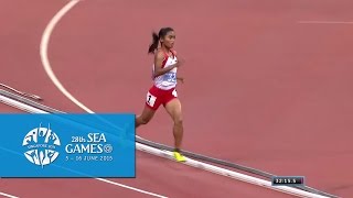 Athletics Womens 10000m Final Day 6  28th SEA Games Singapore 2015 [upl. by Euqinue]