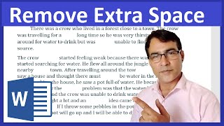 Remove Extra Spaces in MS Word  MS word space remove between words [upl. by Novit]