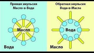 Виды эмульсий и эмульгаторов [upl. by Nnayelhsa]