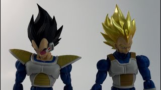 SH Figuarts Vegeta 24000 Power Level kitbash swap [upl. by Pendergast]