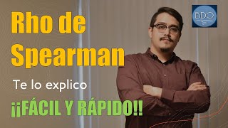 Prueba Rho de Spearman [upl. by Adaran887]