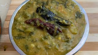 BASALE SOPPU KURA SAMBARPAPPU Malabar spinach dall fry easy home madeG HOME COOKS RECIPES [upl. by Atnoed]