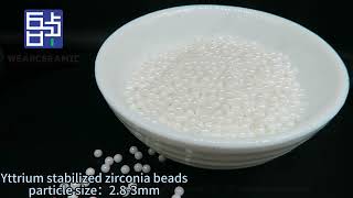 95 Zirconia ball Yttrium stabilized zirconia beads 283mm ，the king of grinding media [upl. by Reldnahc]